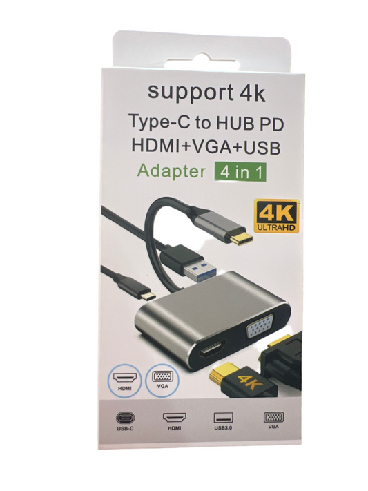 Type-C to HUB PD HDMI VGA USB